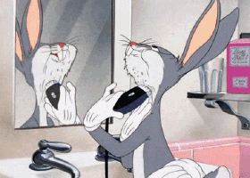 bugs bunny shaving not a yak