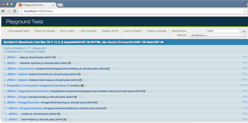 sample test coverage