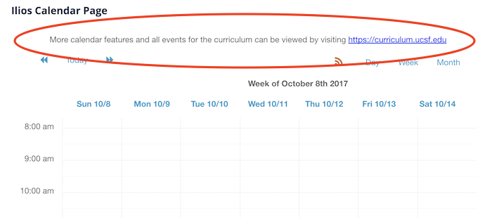 loaded calendar with circle around text