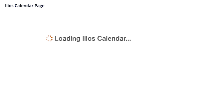 calendar loading