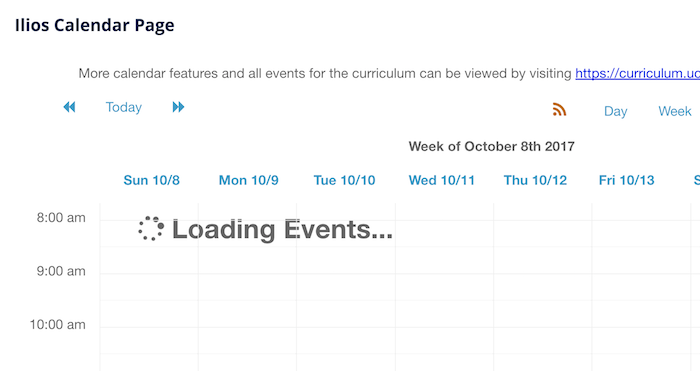 events loading