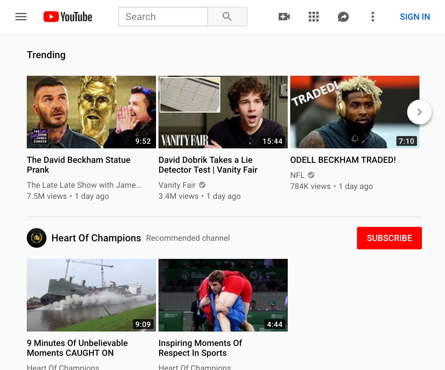 youtube screenshot