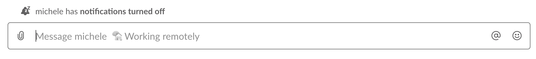 status of user appears when you message them